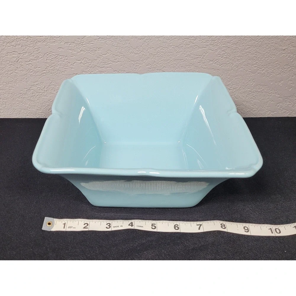 Taste Of Home Entertaining Square Ceramic Baking Dish 9.5 Inches Teal